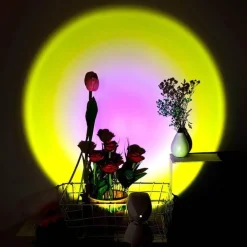 LED Sunset Robot Lamp - Atmospheric Mood Lighting for Home Decor