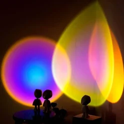 LED Sunset Robot Lamp - Atmospheric Mood Lighting for Home Decor