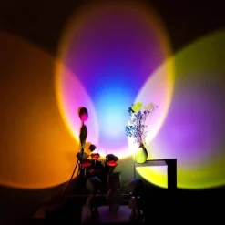 LED Sunset Robot Lamp - Atmospheric Mood Lighting for Home Decor