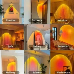 LED Sunset Wandleuchte - Stimmungslicht für Atmosphäre