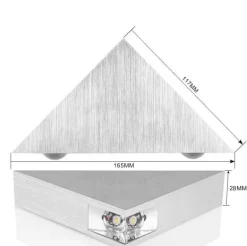 LED Triangle Wall Lamp - Stylish Modern Lighting Fixture
