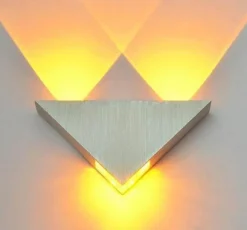 LED Triangle Wall Lamp - Stylish Modern Lighting Fixture