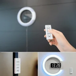 LED Wall Clock - Stylish Ring Lamp Design