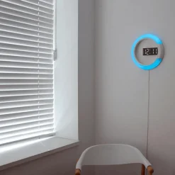 LED Wall Clock - Stylish Ring Lamp Design