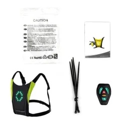 LED Wireless Bike Signal Vest - Reflektierende Sicherheitsweste