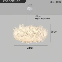 LED-Deckenleuchte - Elegantes, dimmbares Blumendesign