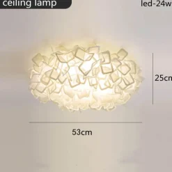 LED-Deckenleuchte - Elegantes, dimmbares Blumendesign