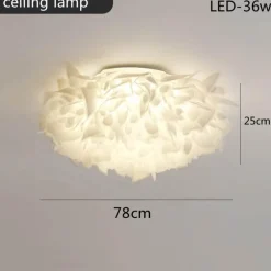 LED-Deckenleuchte - Elegantes, dimmbares Blumendesign