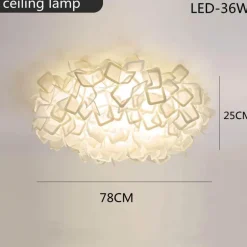 LED-Deckenleuchte - Elegantes, dimmbares Blumendesign