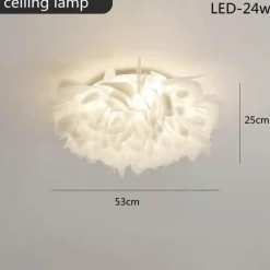 LED-Deckenleuchte - Elegantes, dimmbares Blumendesign