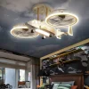 LED-Deckenventilatorlampe – Moderne futuristische Beleuchtung