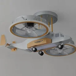 LED-Deckenventilatorlampe – Moderne futuristische Beleuchtung