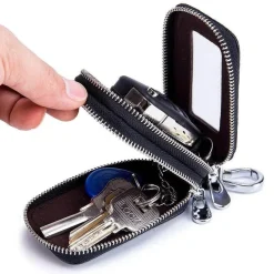 Leder Autoschlüsseletui Geldbörse - Eleganter Schlüsselhalter