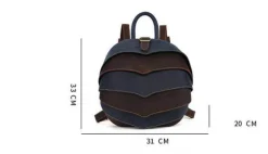 Leder Retro Herren Rucksack - Moderne Echtledertasche