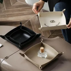 Ledertablett - Stilvoller Home Organizer