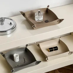 Ledertablett - Stilvoller Home Organizer