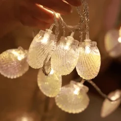 LED-Lichterkette – Strandmuschel-Dekoration