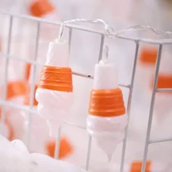 LED-Lichterkette mit Eiscreme-Motiv – bunte, dekorative Lichterkette