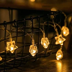 LED-Lichterkette mit Pentagramm – bezaubernde Lichterkette für Partys zur Heimdekoration