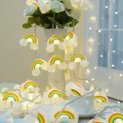 LED-Lichterketten in Regenbogenfarben – Bunte Party-Dekobeleuchtung