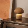 LED-Nachtlampe aus Holzpilz – Touch-Schalter-Design