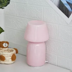 LED-Nachtlampe in Form eines geneigten Pilzes – dekoratives Akzentlicht