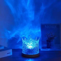 LED-Nachtlampe mit Wasserwellenmuster – beruhigendes Entspannungslicht