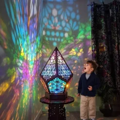 LED-Nachtlampenprojektor aus Holz – stimmungsvolle Beleuchtung