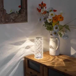 LED-Nachtlicht mit Berührungssensor – Elegante Kristalllampe