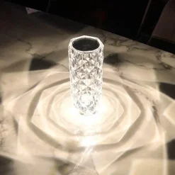 LED-Nachtlicht mit Berührungssensor – Elegante Kristalllampe