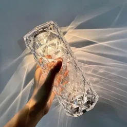 LED-Nachtlicht mit Berührungssensor – Elegante Kristalllampe