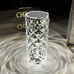 LED-Nachtlicht mit Berührungssensor – Elegante Kristalllampe