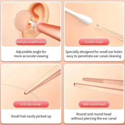 LED-Ohrreinigungspinzette – Bright View Ohrenpflege-Werkzeugset