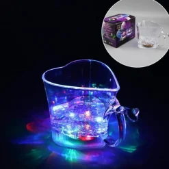 LED-Partybecher in Herzform – leuchtendes Trinkgeschirr