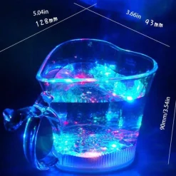 LED-Partybecher in Herzform – leuchtendes Trinkgeschirr
