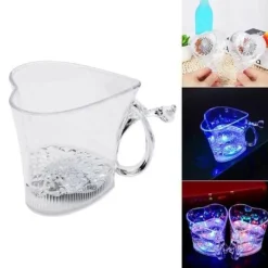 LED-Partybecher in Herzform – leuchtendes Trinkgeschirr