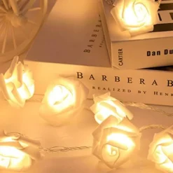 LED-Rosen-Lichterkette – dekorative Beleuchtung für drinnen und draußen