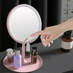 LED-Schminkspiegel – Smart Touch, kristallklare Reflexion