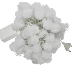 LED-Schneeball-Lichterkette – Weihnachtsdekoration für drinnen und draußen