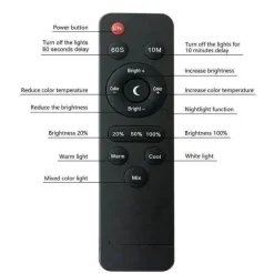 LED-Schreibtischlampe mit Fernbedienung – Tischlampe mit Klemmleuchte