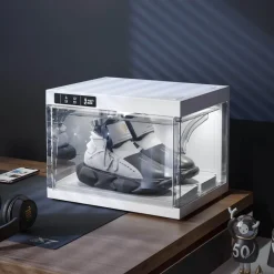 LED-Sneaker-Aufbewahrungsbox mit Fernbedienung – Eleganter Schuh-Organizer