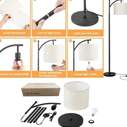 LED-Stehleuchte – Moderne, schlichte Wohnraumbeleuchtung