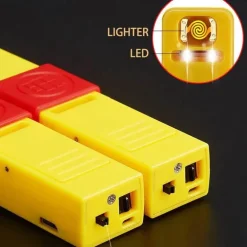 LED-Sturmfeuerzeug – wiederaufladbare Taschenlampe mit Fernaktivierung