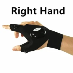 LED-Taschenlampenhandschuhe – beleuchtete fingerlose Handschuhe zum Freihändigen Arbeiten