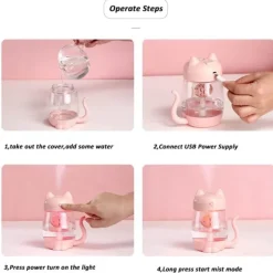 LED-Ultraschall-Luftbefeuchter in Tierform – Niedlicher Luftbefeuchter