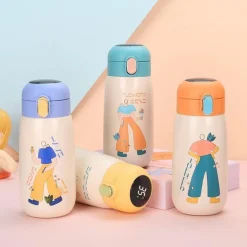 LED-Wasserflasche – Funky Thermosflasche mit Temperaturanzeige