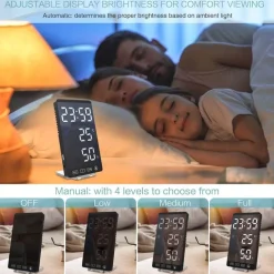 LED-Weckerspiegel - Touchscreen-Display