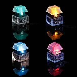 LED-Zappel-Schlüsselanhänger – leuchtendes Tastaturschalter-Spielzeug