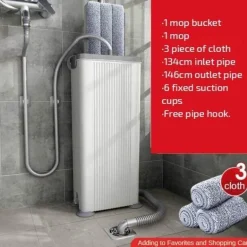 Leicht zu reinigender Nassmopp – kein Händetrocknen erforderlich