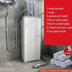 Leicht zu reinigender Nassmopp – kein Händetrocknen erforderlich